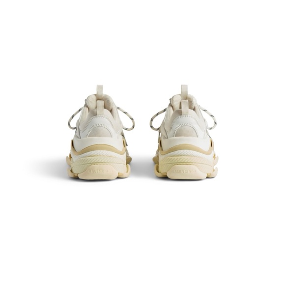 BALENCIAGA WOMEN'S TRIPLE S SNEAKER IN WHITE - Picture 4 of 12